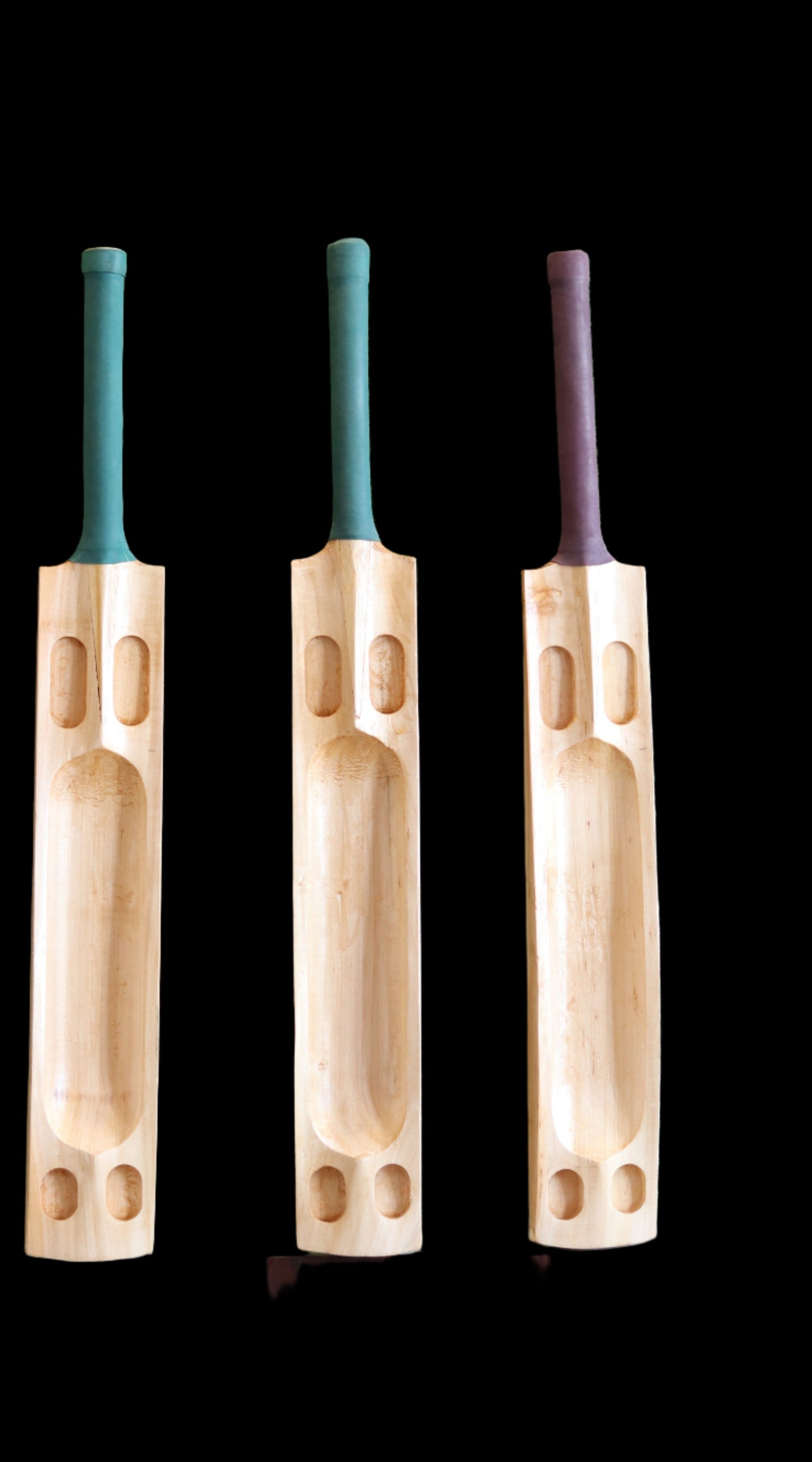 scoop kashmir willow cricket bat with cane handle backside