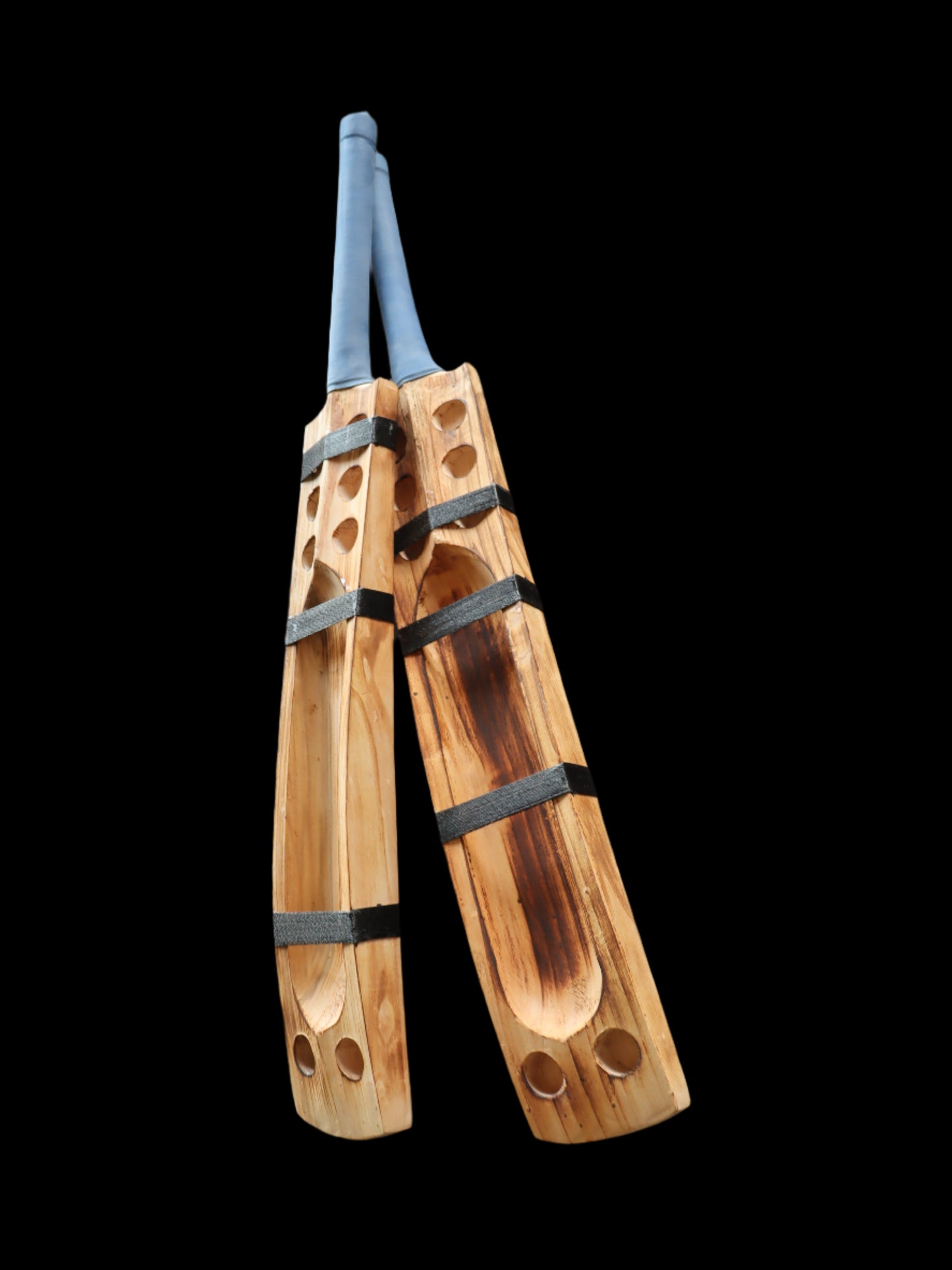 Hard tennis cricket bat with scoop on back and burn editon
