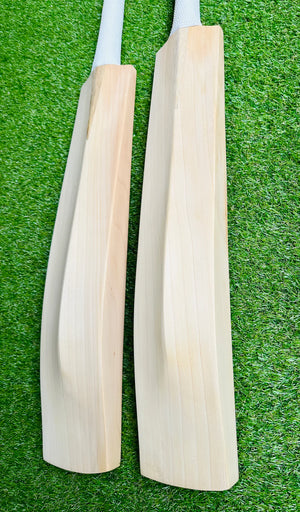 Kashmir Willow cricket bat without stickers – duckbill shape profile