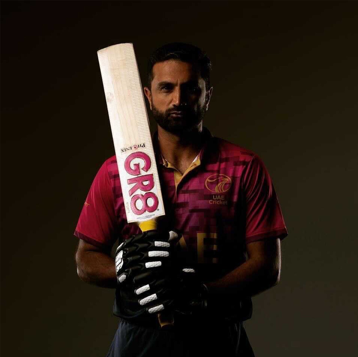UAE ICC Team player with gr8 sports cricket bat