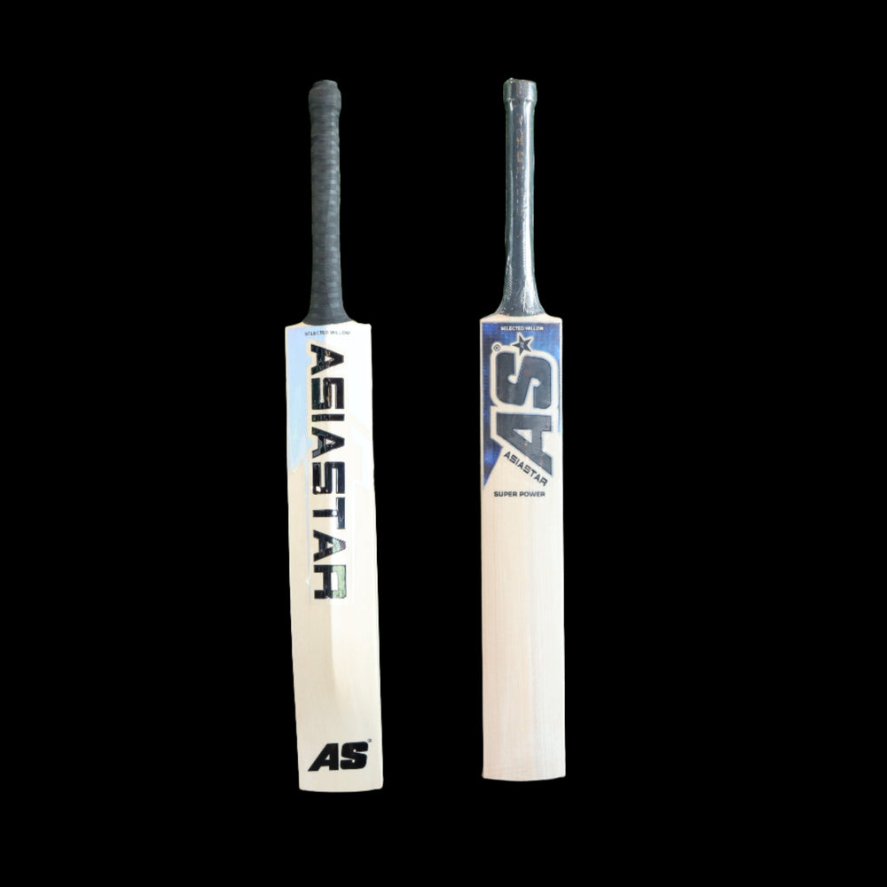 back side of premium kashmir willow cricket bat for leather ball by Astar