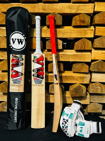 Season Cricket Bat for Leather Ball | Kashmir Willow Bat Thick Edges | Chase Master