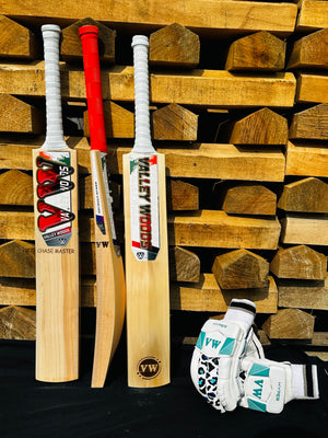 Season Cricket Bat for Leather Ball | Kashmir Willow Bat Thick Edges | Chase Master