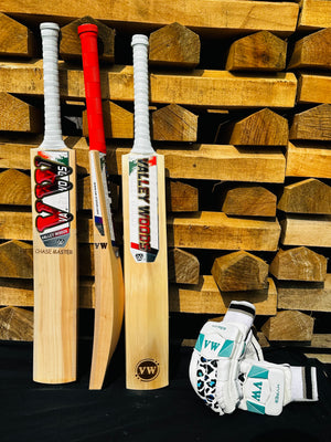 Season Cricket Bat for Leather Ball | Kashmir Willow Bat Thick Edges | Chase Master