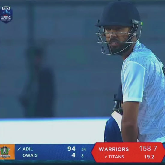 First 100 of IHPL by Aadil wani using KIS bat players special